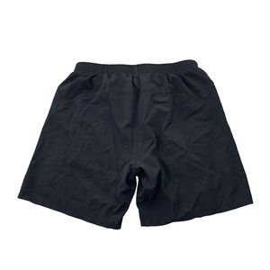 Zyia Active Small Men Shorts 2 in 1 Black Lined 6" Inseam Athletic 42-9